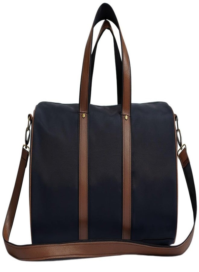 ACORMEK Duffle Bag | Stylish Travel Bag for Men & Women |Polyester Travel Duffle Bag Detachable Shoulder Strap with Zip Compartment (Black) - Image 1